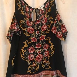 Cold shoulder blouse